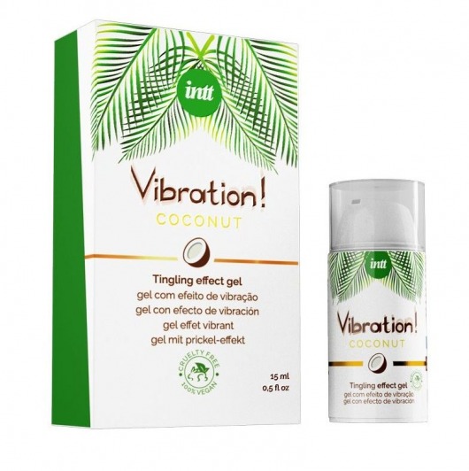 Возбуждающий гель с ароматом кокоса Vibration Coconut - 15 мл. - INTT - купить с доставкой в Грозном