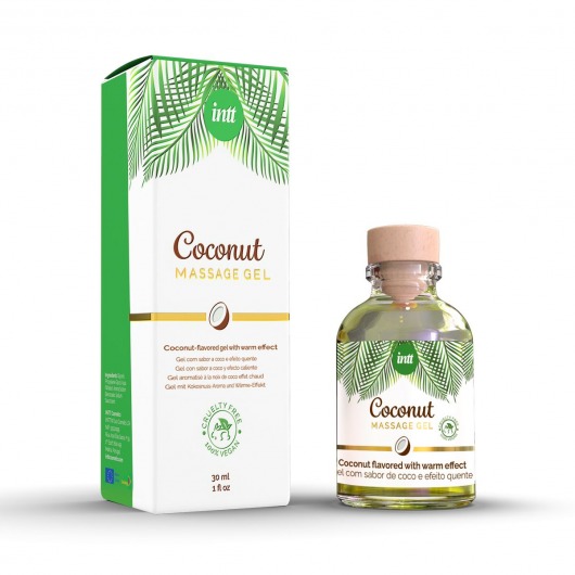 Массажный гель с ароматом кокоса Coconut - 30 мл. - INTT - купить с доставкой в Грозном