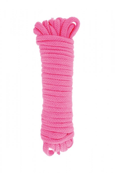 Розовая веревка для связывания Sweet Caress Rope - 10 метров - Sweet Caress - купить с доставкой в Грозном