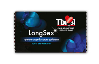 Пролонгирующий крем LongSex в одноразовой упаковке - 1,5 гр. - Биоритм - купить с доставкой в Грозном