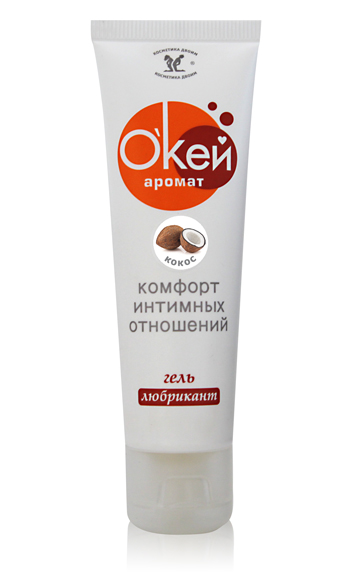 Гель-лубрикант  Окей  с ароматом кокоса - 50 гр. - Биоритм - купить с доставкой в Грозном