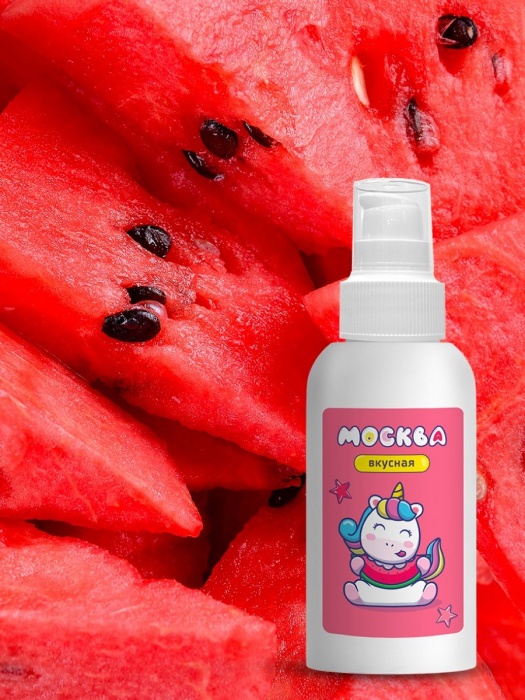 Универсальная смазка с ароматом арбуза  Москва Вкусная  - 100 мл. - Москва - купить с доставкой в Грозном