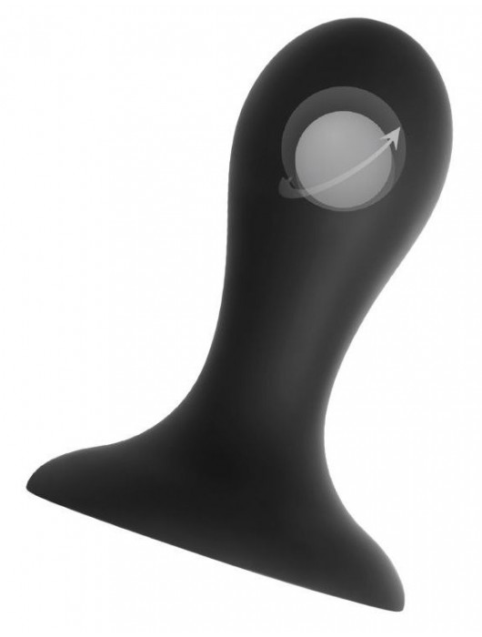 Черная анальная втулка Hidro S - 8,5 см. - Erotist Adult Toys