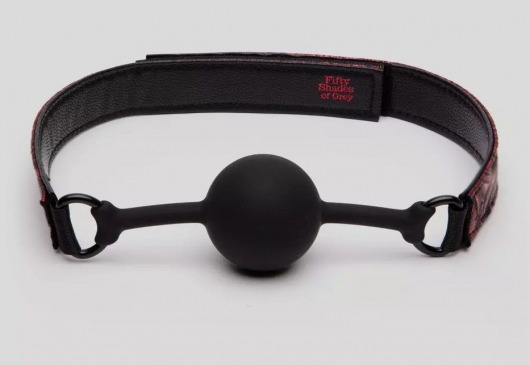 Кляп-шар на двусторонних ремешках Reversible Silicone Ball Gag - Fifty Shades of Grey - купить с доставкой в Грозном