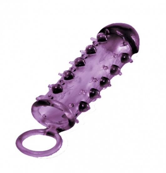 Закрытая фиолетовая насадка с пупырышками SAMURAI PENIS SLEEVE PURPLE - 14,5 см. - NMC - в Грозном купить с доставкой