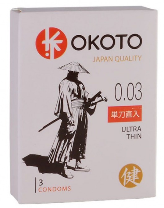 Ультратонкие презервативы OKOTO Ultra Thin - 3 шт. - Sitabella - купить с доставкой в Грозном