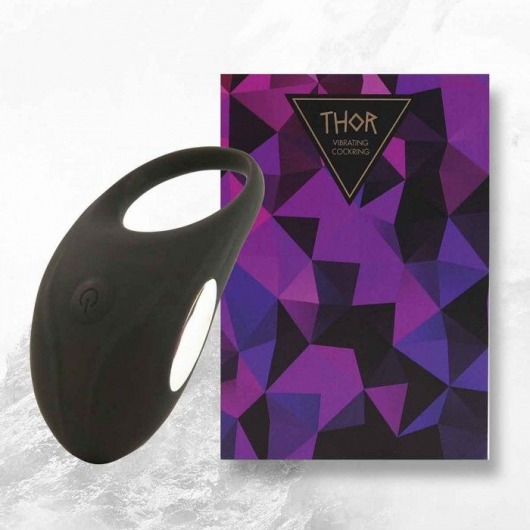 Черное эрекционное виброкольцо Thor Cockring - FeelzToys - в Грозном купить с доставкой