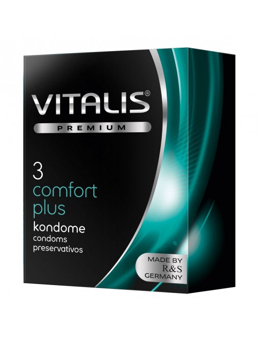 Контурные презервативы VITALIS PREMIUM comfort plus - 3 шт. - Vitalis - купить с доставкой в Грозном