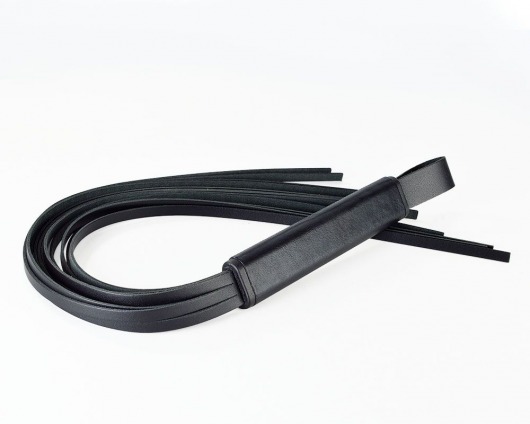 Черная кожаная плеть  Клео  - 60 см. - Sitabella - купить с доставкой в Грозном