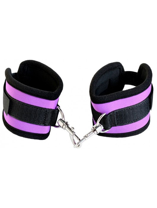Наручники из неопрена фиолетового цвета - ToyFa - купить с доставкой в Грозном