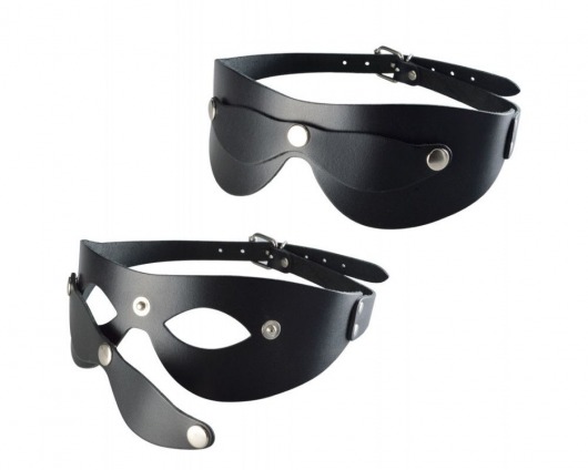 Черная кожаная маска  Новичок - Sitabella - купить с доставкой в Грозном