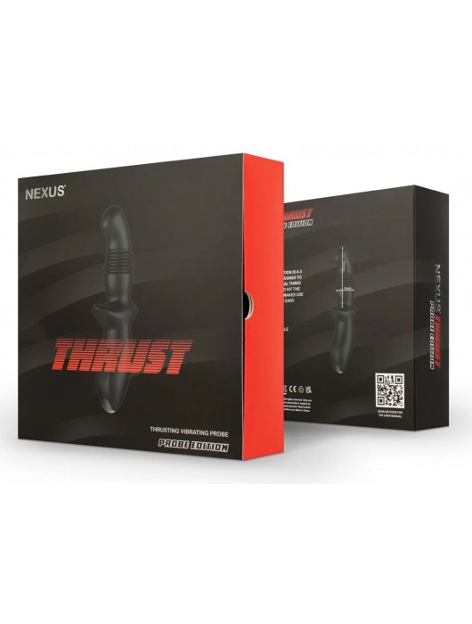 Черный вибромассажер простаты Nexus Thrust с возвратно-поступательными движениями - Nexus Range - в Грозном купить с доставкой