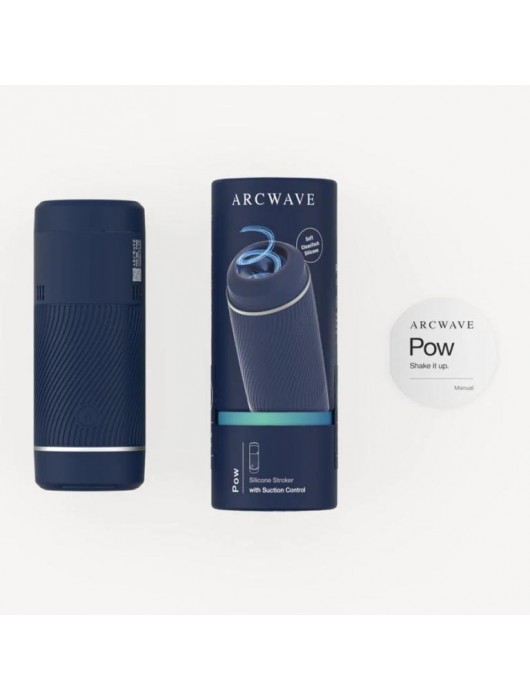 Синий мастурбатор с контролем всасывания Arcwave Pow Stroker - Arcwave - в Грозном купить с доставкой