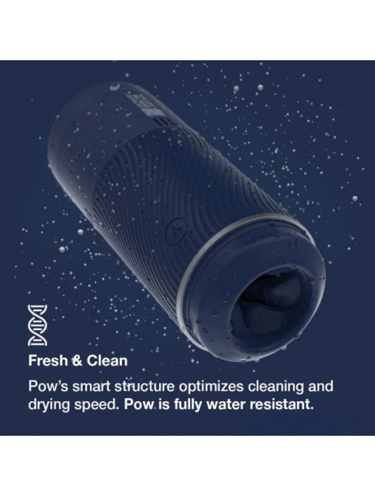 Синий мастурбатор с контролем всасывания Arcwave Pow Stroker - Arcwave - в Грозном купить с доставкой