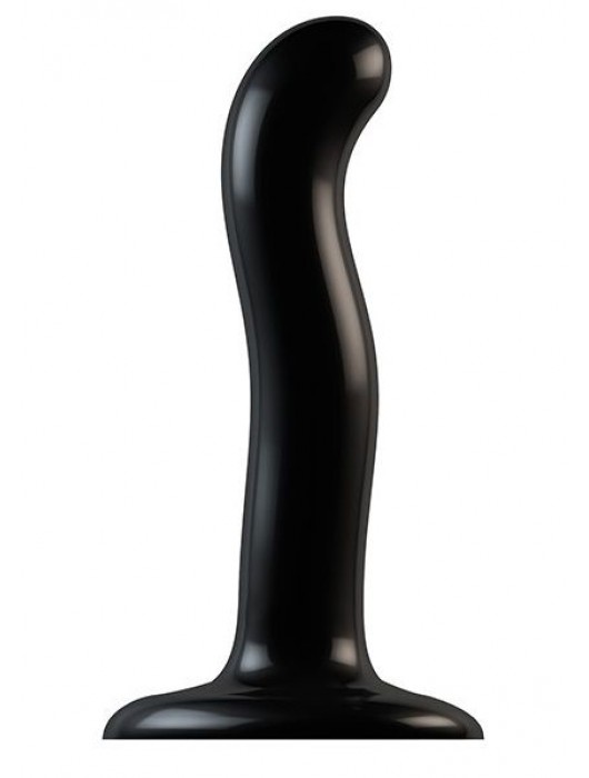 Черный фаллоимитатор-насадка Strap-On-Me P G spot Dildo size S - 16,4 см. - Strap-on-me - купить с доставкой в Грозном