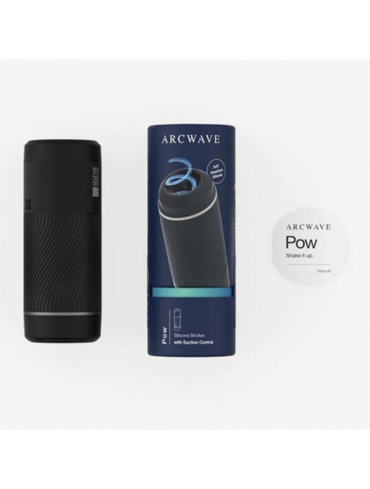 Черный мастурбатор с контролем всасывания Arcwave Pow Stroker - Arcwave - в Грозном купить с доставкой