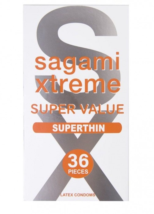 Ультратонкие презервативы Sagami Xtreme Superthin - 36 шт. - Sagami - купить с доставкой в Грозном