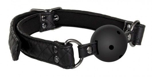 Черный кляп-шарик BALL GAG DIAMOND - Dream Toys - купить с доставкой в Грозном