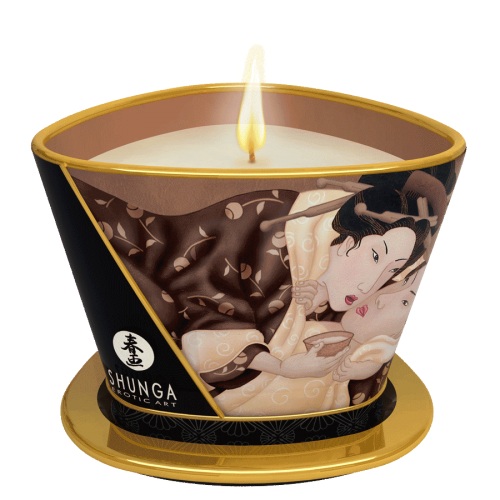 Массажная свеча Intoxicatin Chocolate с ароматом шоколада - 170 мл. - Shunga - купить с доставкой в Грозном