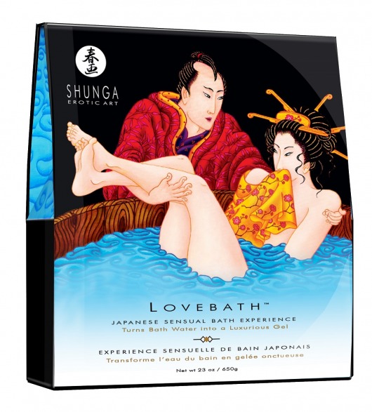Соль для ванны Lovebath Ocean temptation, превращающая воду в гель - 650 гр. - Shunga - купить с доставкой в Грозном