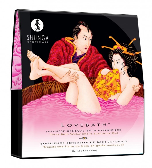 Соль для ванны Lovebath Dragon Fruit, превращающая воду в гель - 650 гр. - Shunga - купить с доставкой в Грозном