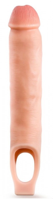 Телесная насадка-удлинитель 11.5 Inch Silicone Cock Sheath Penis Extender - 29,2 см. - Blush Novelties - в Грозном купить с доставкой