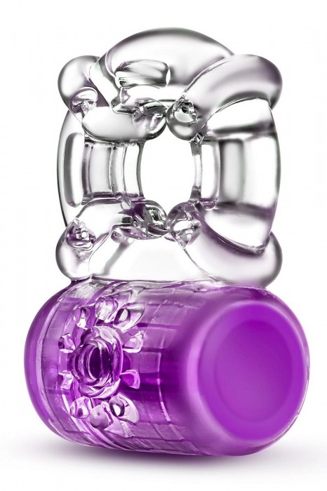 Фиолетовое эрекционное виброкольцо Pleaser Rechargeable C-Ring - Blush Novelties - в Грозном купить с доставкой