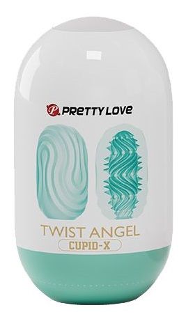 Бирюзовый мастурбатор-яйцо Twist Angel - Baile - в Грозном купить с доставкой