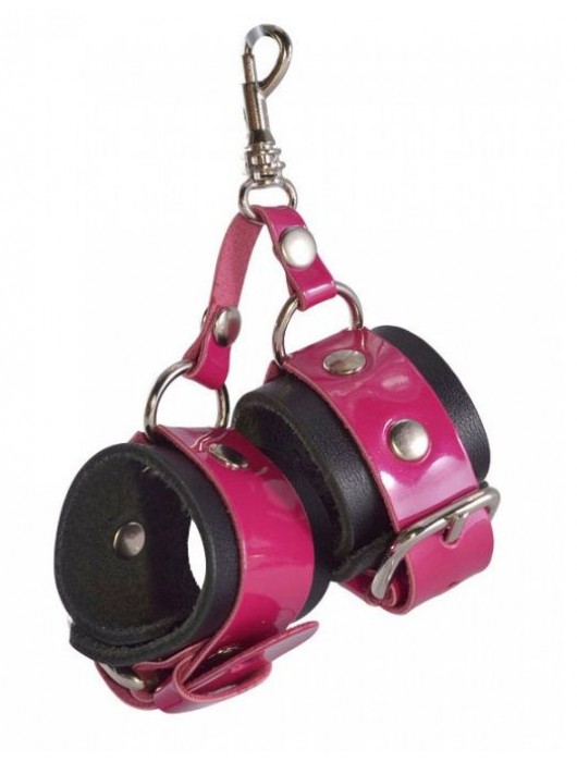 Розово-черный брелок  Наручники - Sitabella - купить с доставкой в Грозном