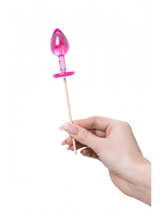 Розовый леденец  в форме анальной втулки со вкусом айриш крим - 29 гр. - Sosuчki - купить с доставкой в Грозном