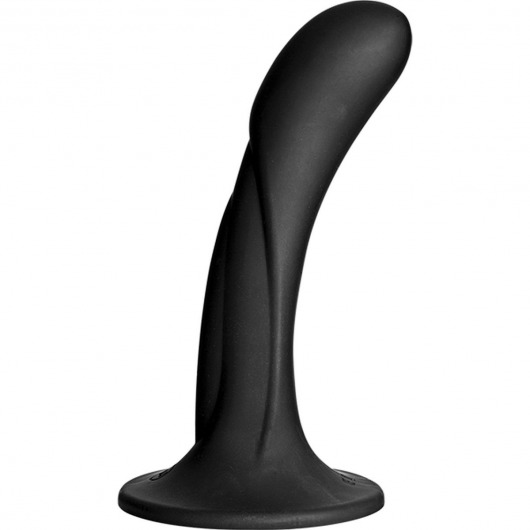 Черная изогнутая насадка Vac-U-Lock G-Spot - 16,5 см. - Doc Johnson - купить с доставкой в Грозном