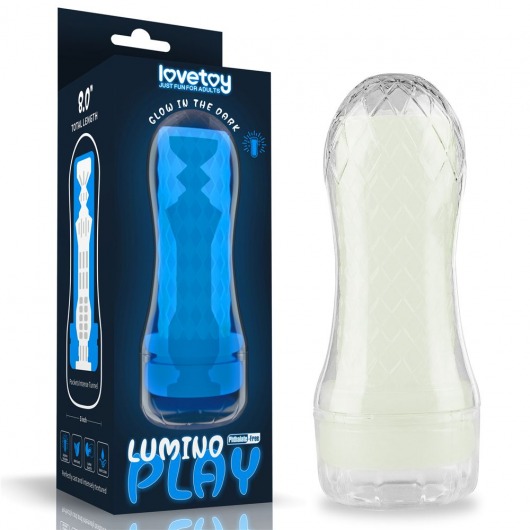 Светящийся в темноте мастурбатор Lumino Play Masturbator Pocketed - Lovetoy - в Грозном купить с доставкой