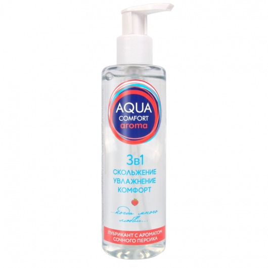 Гель-лубрикант на водной основе Aqua Comfort Aroma с ароматом персика - 195 гр. - Биоритм - купить с доставкой в Грозном