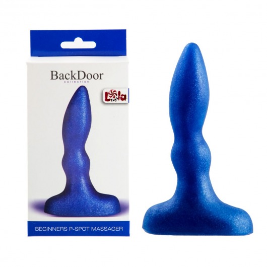 Синий анальный стимулятор Beginners p-spot massager - 11 см. - Lola Games - в Грозном купить с доставкой