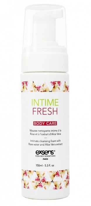 Органическая интимная очищающая пенка Intime Fresh - 150 мл. - Exsens - купить с доставкой в Грозном