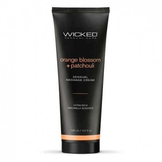 Массажный легкий крем WICKED Orange Blossom plus Patchouli - 120 мл. - Wicked - купить с доставкой в Грозном