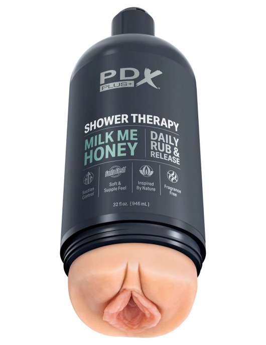 Телесный мастурбатор-вагина Shower Therapy Milk Me Honey - Pipedream - в Грозном купить с доставкой