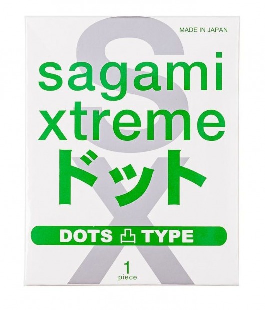 Презерватив Sagami Xtreme Type-E с точками - 1 шт. - Sagami - купить с доставкой в Грозном