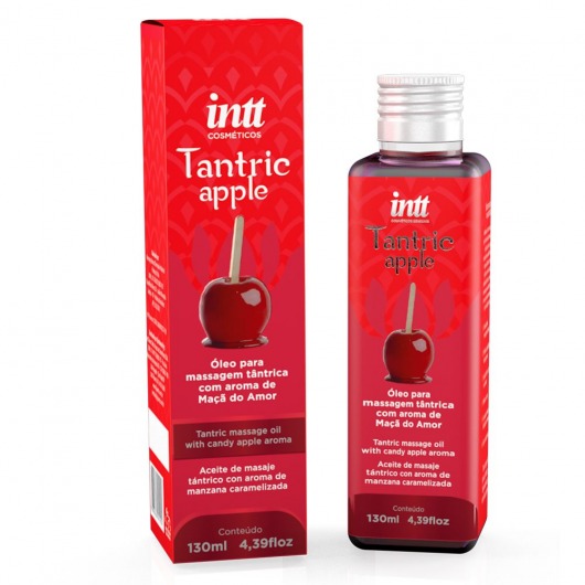 Массажное масло Tantric Apple с ароматом яблока - 130 мл. - INTT - купить с доставкой в Грозном