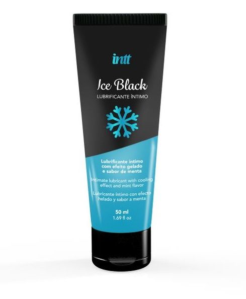 Лубрикант на водной основе Ice Black с ледяным эффектом - 50 мл. - INTT - купить с доставкой в Грозном