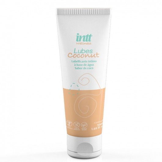 Лубрикант на водной основе Lubes Coconut с ароматом кокоса - 50 гр. - INTT - купить с доставкой в Грозном