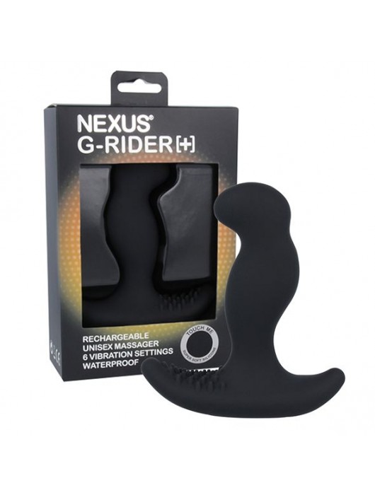 Черный вибромассажер простаты Nexus G-Rider+ - 12,6 см. - Nexus Range - в Грозном купить с доставкой