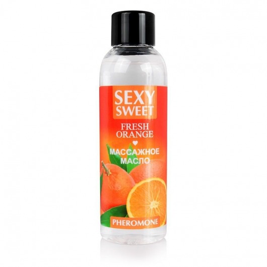 Массажное масло Sexy Sweet Fresh Orange с ароматом апельсина и феромонами - 75 мл. - Биоритм - купить с доставкой в Грозном