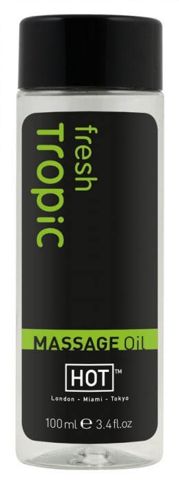 Массажное масло для тела Tropic Fresh - 100 мл. - HOT - купить с доставкой в Грозном