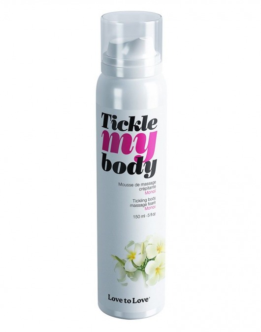 Массажная хрустящая пенка Tickle My Body Monoi с ароматом моной - 150 мл. - Love to Love - купить с доставкой в Грозном