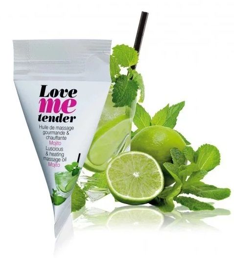 Съедобное согревающее массажное масло Love Me Tender Mojito с ароматом мохито - 10 мл. - Love to Love - купить с доставкой в Грозном