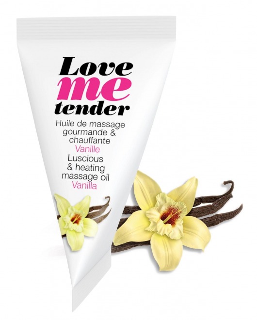 Съедобное согревающее массажное масло Love Me Tender Vanilla с ароматом ванили - 10 мл. - Love to Love - купить с доставкой в Грозном