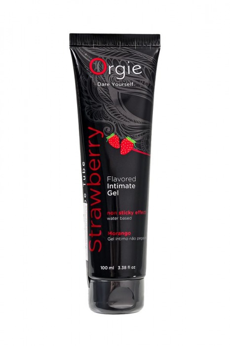 Интимный гель на водной основе Lube Tube Strawberry с клубничным вкусом - 100 мл. - ORGIE - купить с доставкой в Грозном