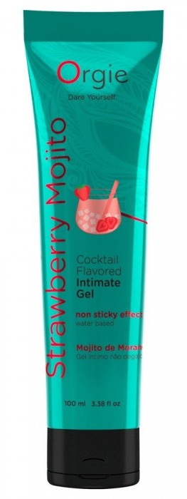 Съедобный интимный гель Orgie Lube Tube Cocktail Strawberry Mojito - 100 мл. - ORGIE - купить с доставкой в Грозном