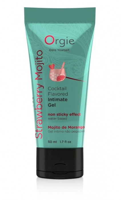 Съедобный интимный гель Orgie Lube Tube Cocktail Strawberry Mojito - 50 мл. - ORGIE - купить с доставкой в Грозном